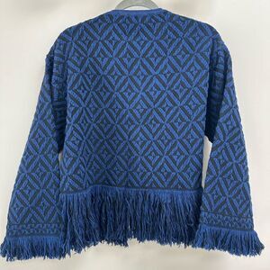 Italian designer Angela Davis Oversized Knit Sweater Jacket wool/alpaca
